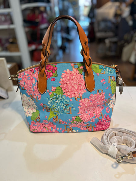 Dooney & Bourke Hydrangea Satchel Handbag