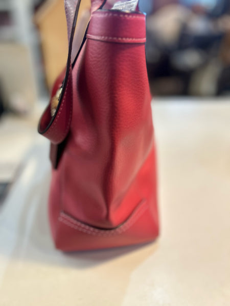 Coach Pink Horse & Carriage Leather Tote