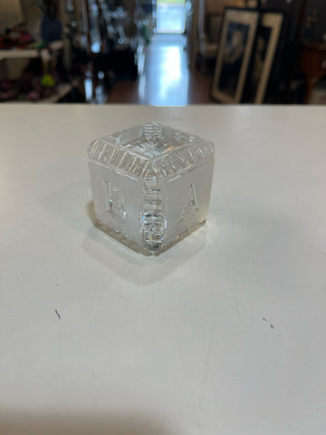 Waterford “Baby” Frosted Cube Figurine