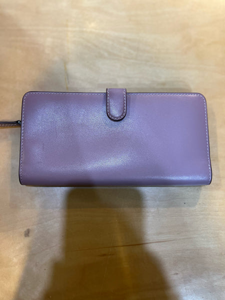 Coach Light Purple Leather Wallet