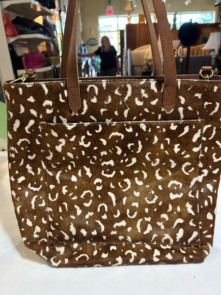 Madewell Calf Hair Brown Handbag