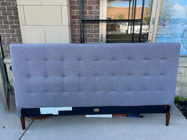 West Elm Gray California King Bed