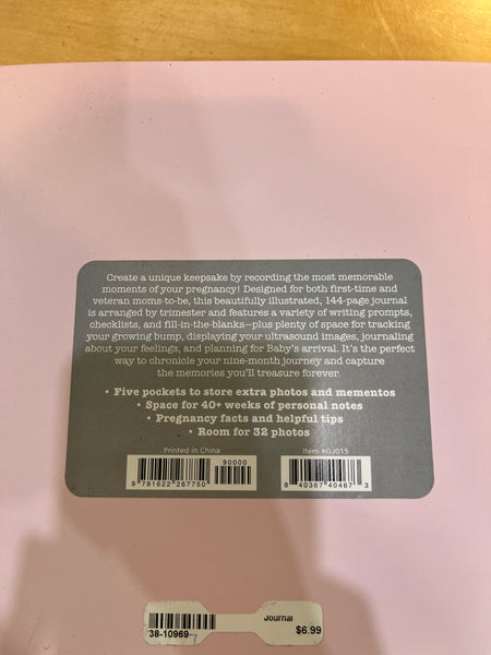 Studio Oh! Pink “Bump for Joy” Journal