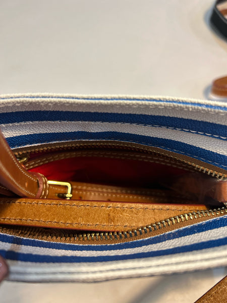 NWT Dooney & Bourke "Small Sullivan" Blue & White Handbag