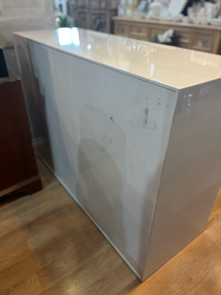 Anthropologie White Lacquered Regency 12 Drawer Dresser