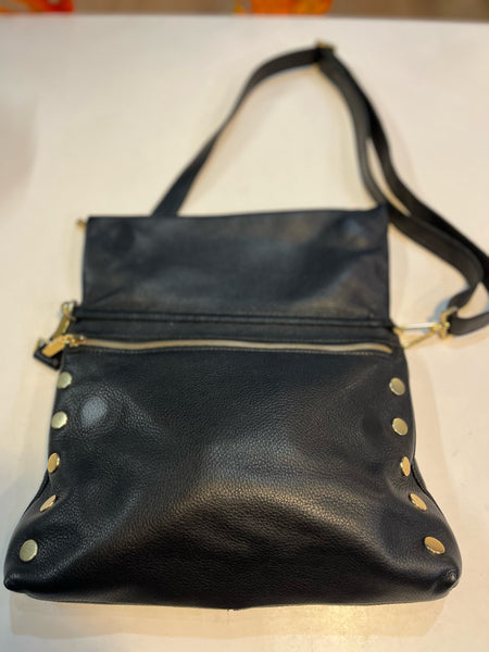 Hammitt "VIP Medium" Black & Gold Nailhead Crossbody