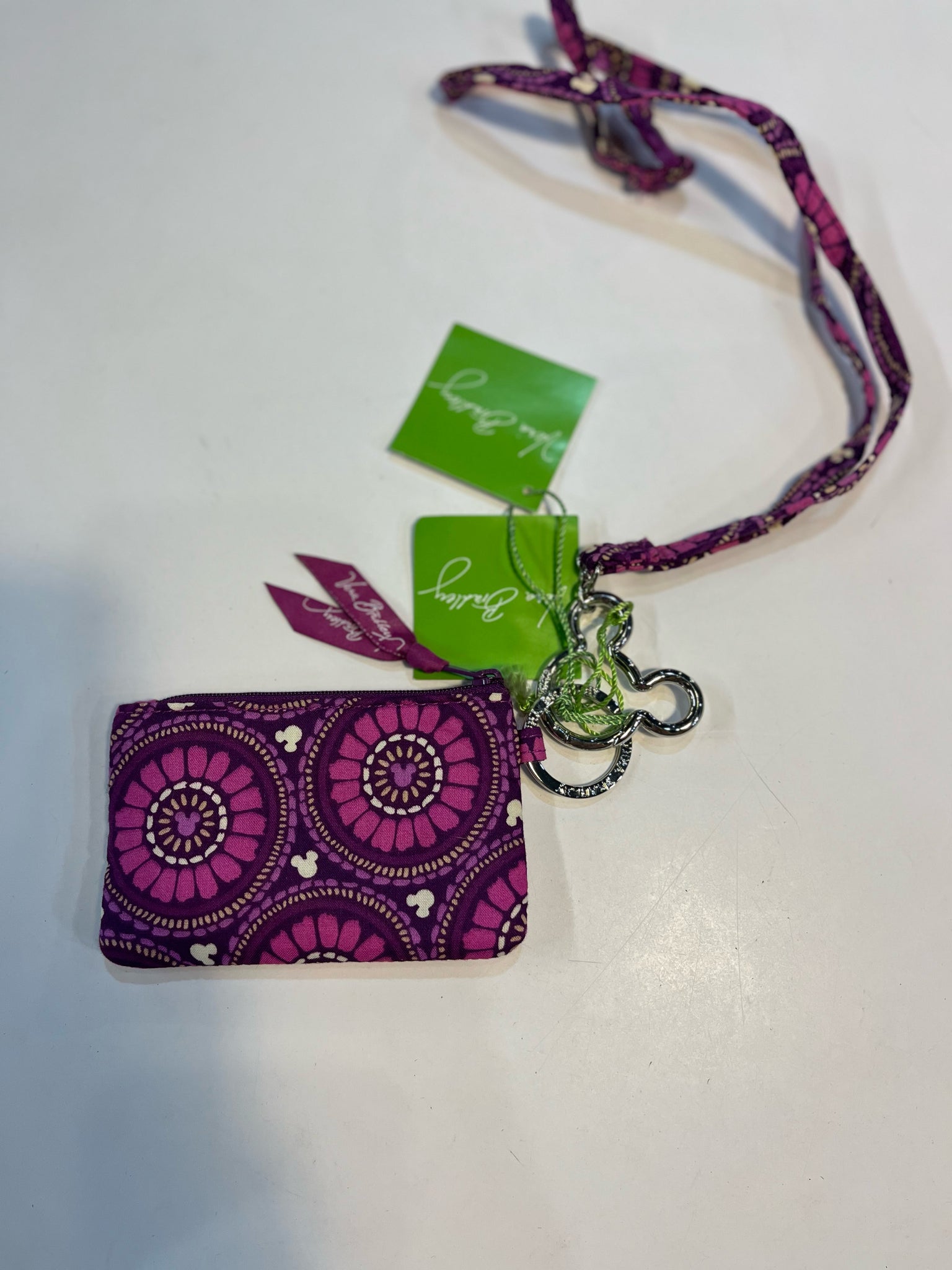 NWT Vera Bradley x Disney Purple Mickey Mouse Zip-Wallet