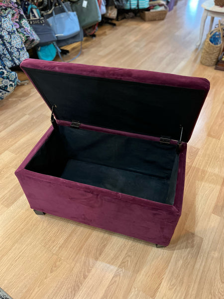 Purple Storage Ottoman