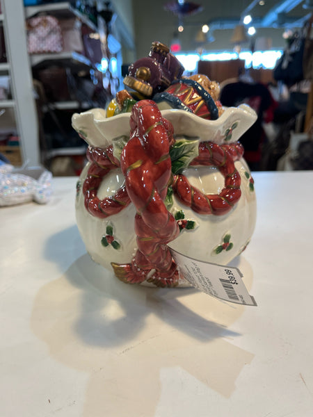 Fitz & Floyd “Old World Santa’s Bag of Toys” Teapot