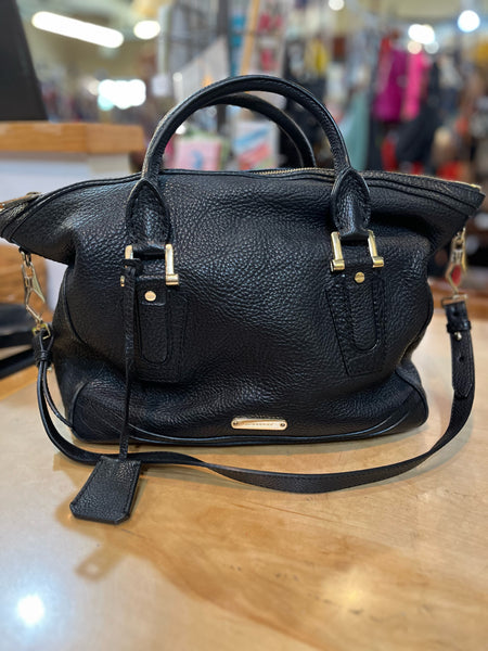 Burberry "Kirley" Black Large Satchel