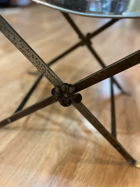 Antique Oscar Bach Style Iron Stool