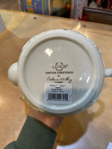 Lenox “Winter Greetings” Tea Pot