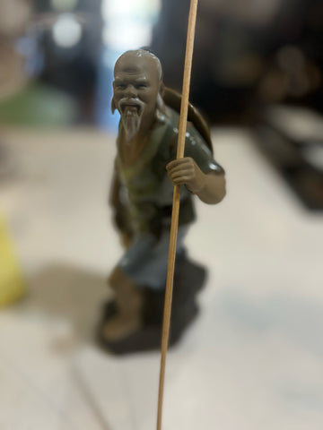 Vintage Shiwan Fisherman Figurine