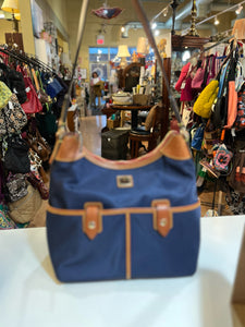 Dooney & Bourke Navy “Wayfarer” Handbag