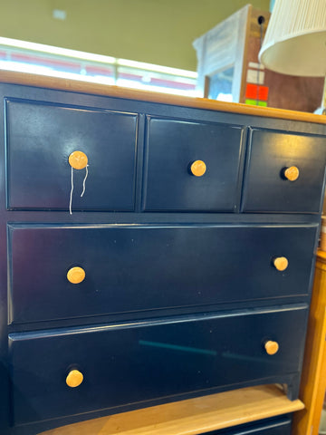 Navy & Oak 3 Drawer Dresser