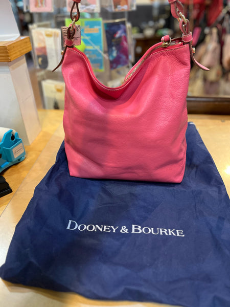 Dooney & Bourke Hot Pink Pebble Leather Handbag