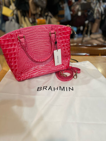 NWT Brahmin Sudbury Pink Satchel Handbag