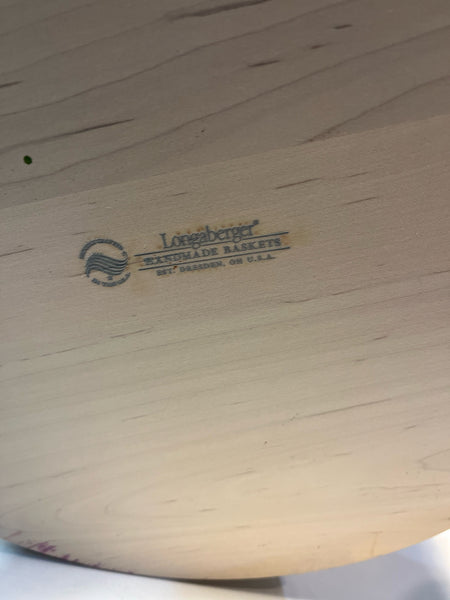 Longaberger XL White Drum Basket