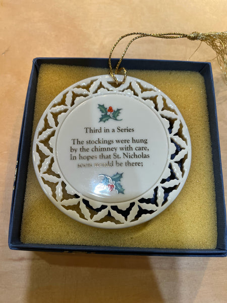 Wedgewood "Twas the Night Before Christmas" Ornament