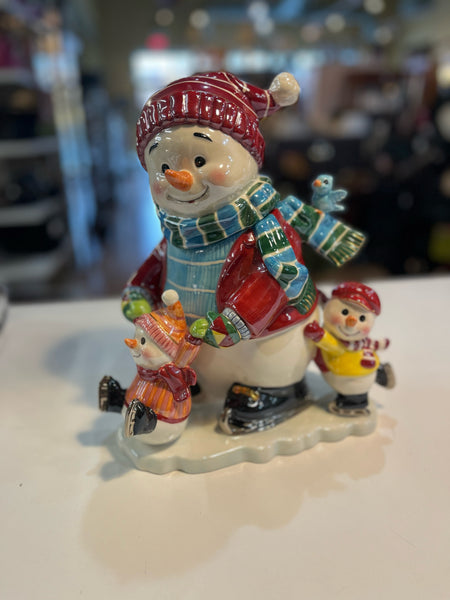 Waterford "Village Holiday on Ice" Cookie Jar