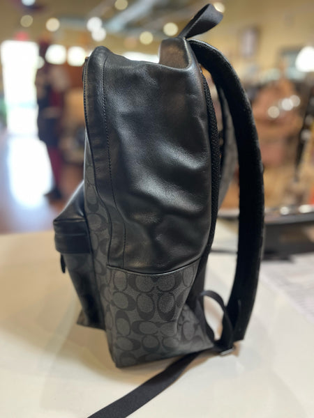 Coach Gray Signature Backpack