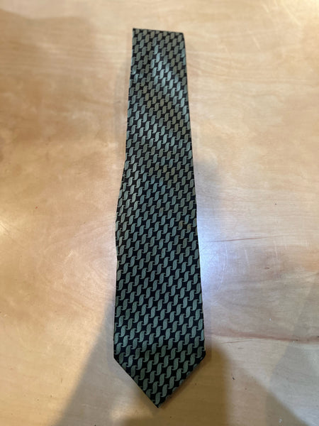 Tiffany & Co. Green Pattern Tie