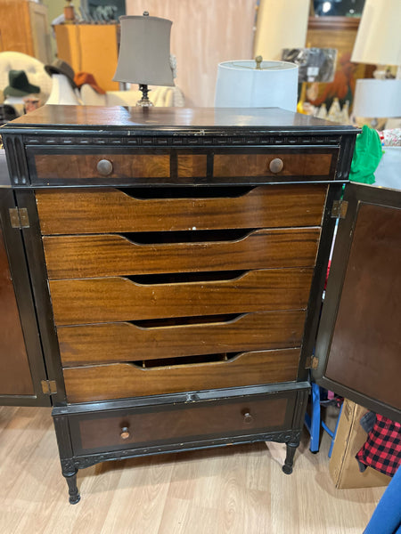 Tall Dark Brown Chest