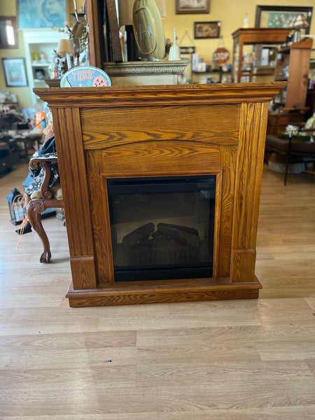 Warm Oak Electric Fireplace