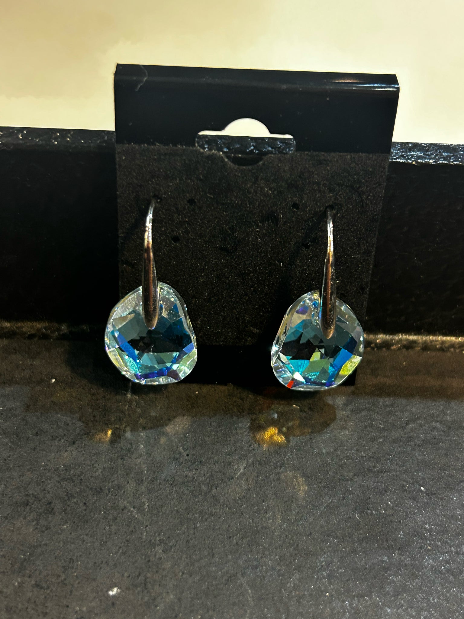 Swarovski "Galet Light Azore Blue" Earrings