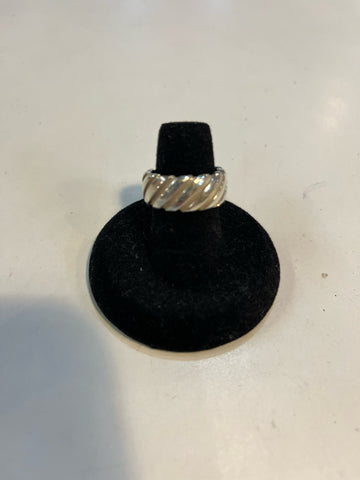 Tiffany "Atlas Twist Groove Stripe Wide Band" Ring