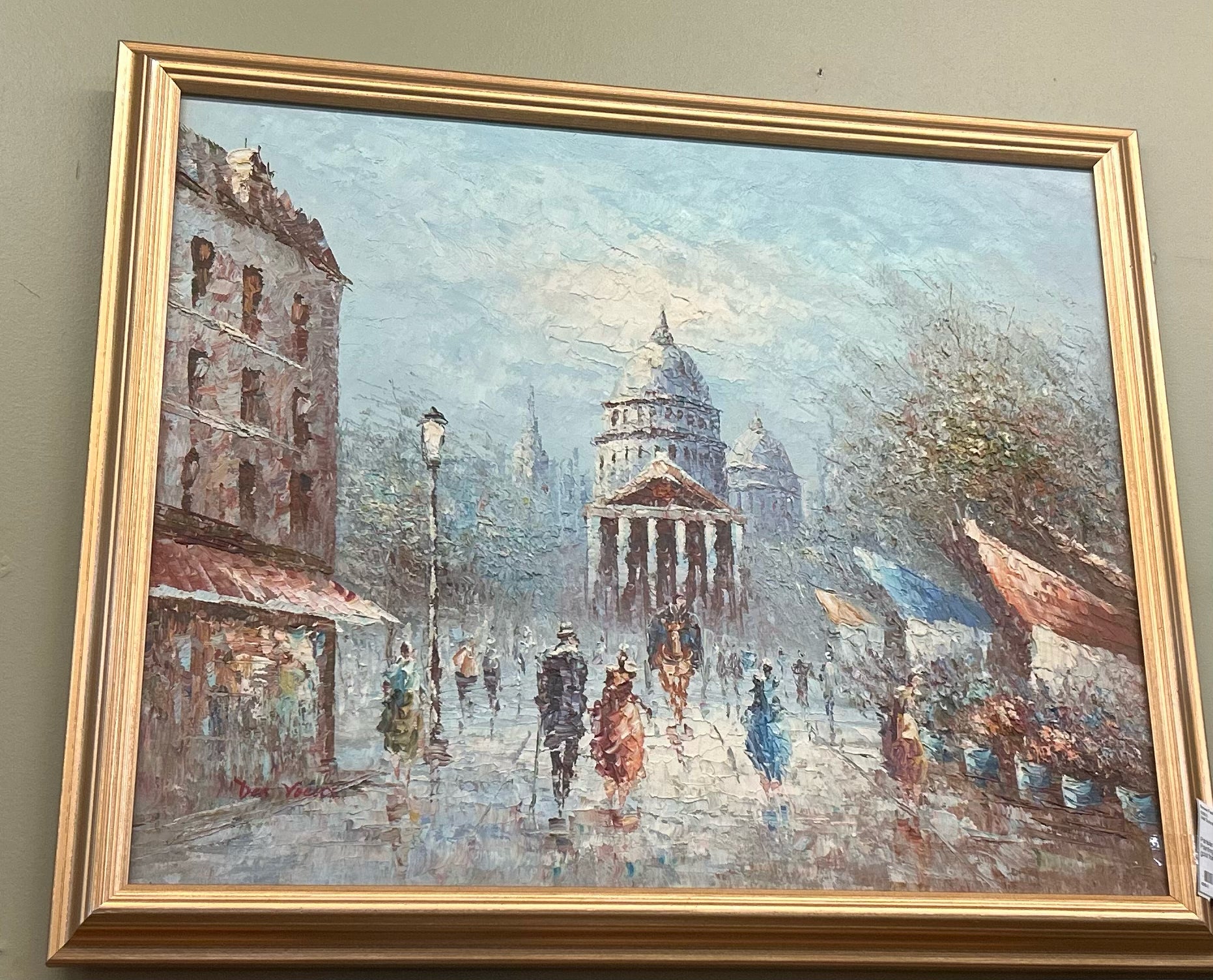 Parisian Street Oil Painting