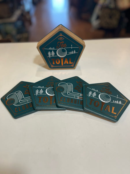 “Tee Total” Coasters Set