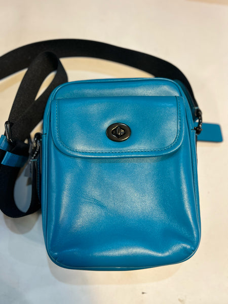 Coach Teal Turnlock Crossbody