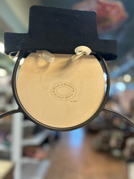 Longaberger Large Wrought Iron Snowman with Heart of Dresden Face