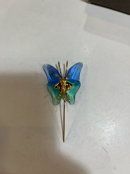 Swarovski "Paradise Abala Sapphire" Butterfly Pin