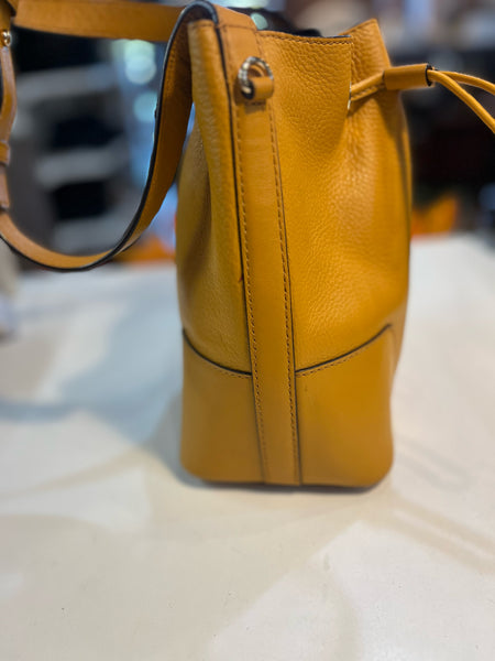 Michael Kors Mustard Draw String Crossbody