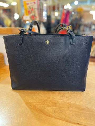 Tory Burch "York" Navy Tote