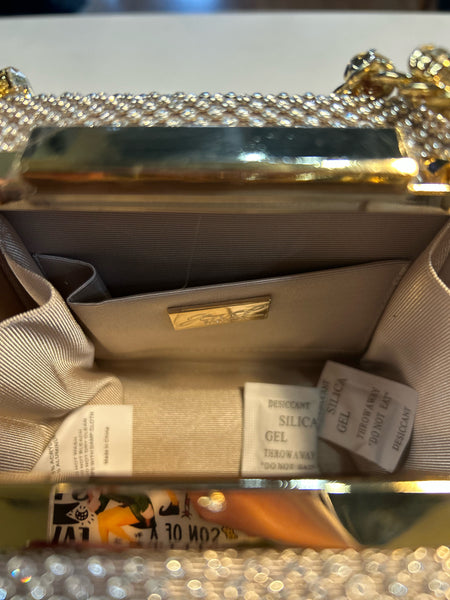 NWT Badgley Mischka  Crystal Clutch