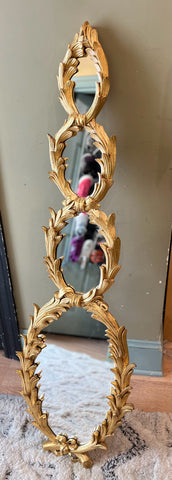 Ornate Gold 4 Wreath Mirror