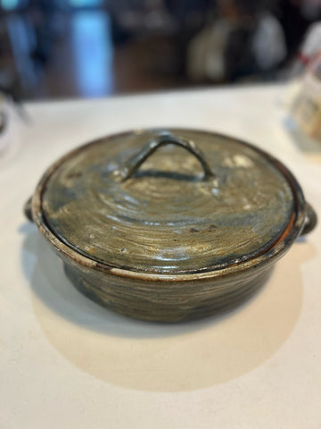 Vintage Lidded Pottery Dish