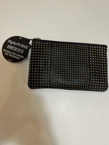 NWT Black Studded Charging Wristlet