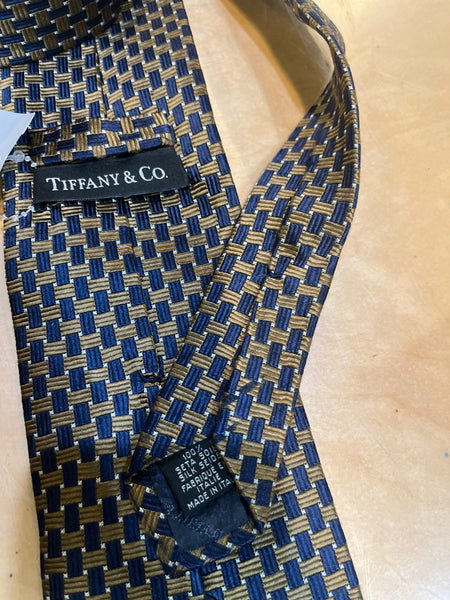 Tiffany & Co. Navy Pattern Tie