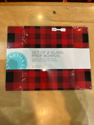 Martha Stewart Red Buffalo Plaid Cutting board