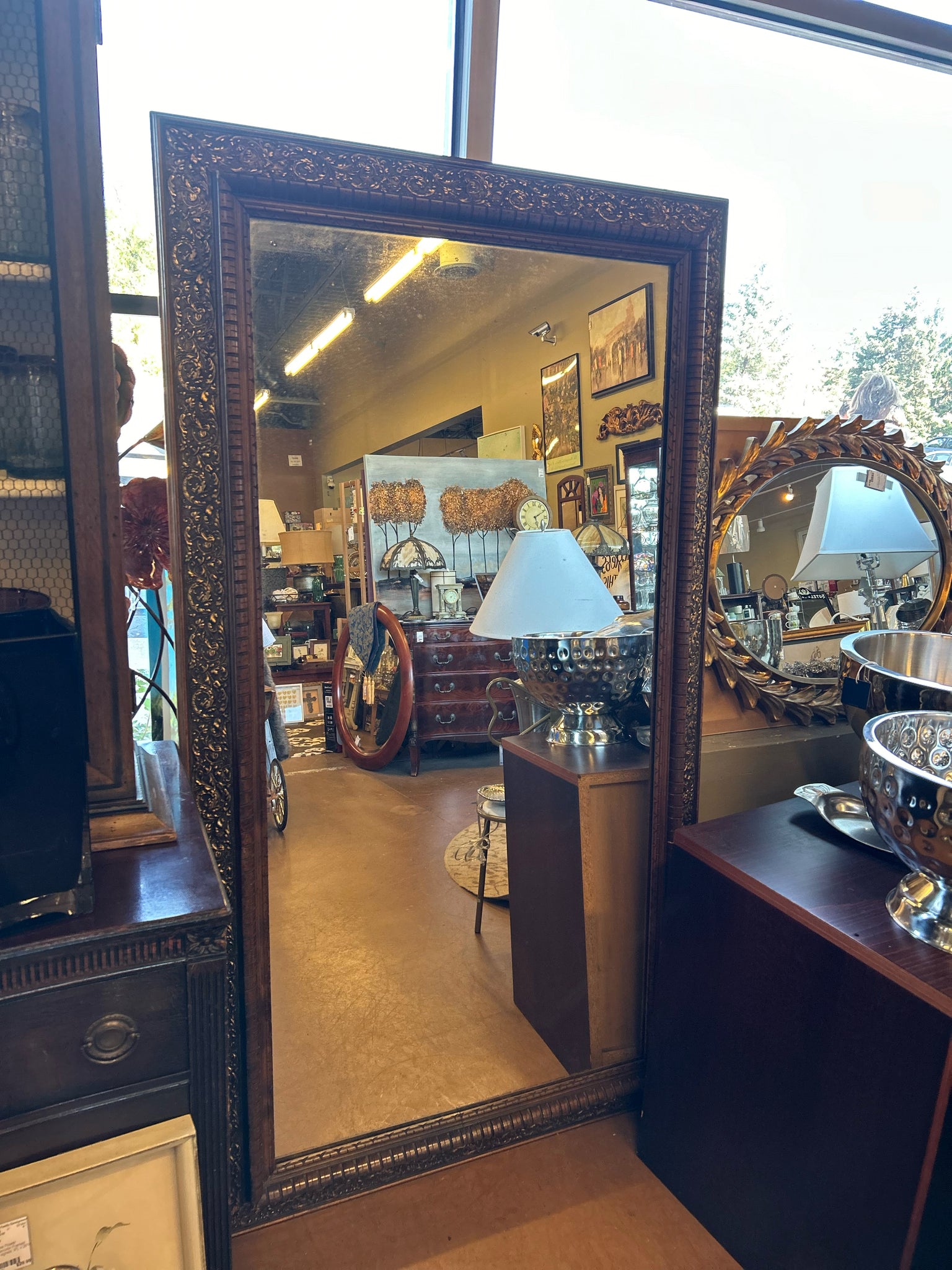 Ornate Floor Mirror