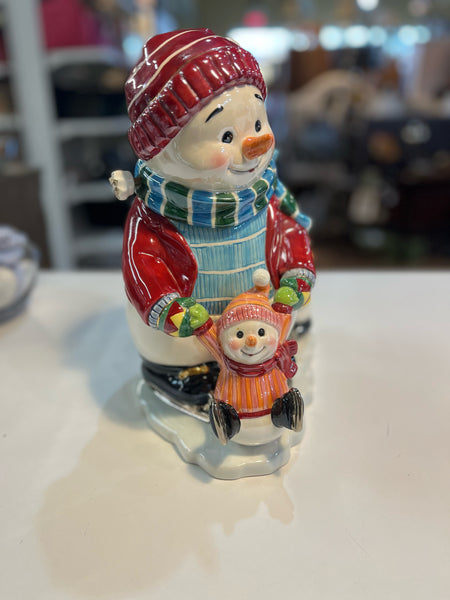 Waterford "Village Holiday on Ice" Cookie Jar