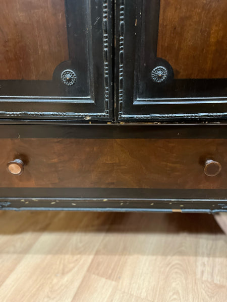 Tall Dark Brown Chest