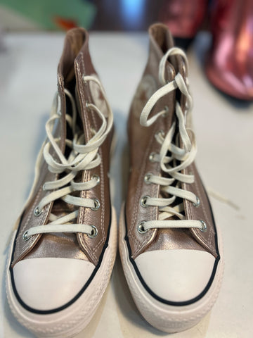Gold Converse Chuck Taylors