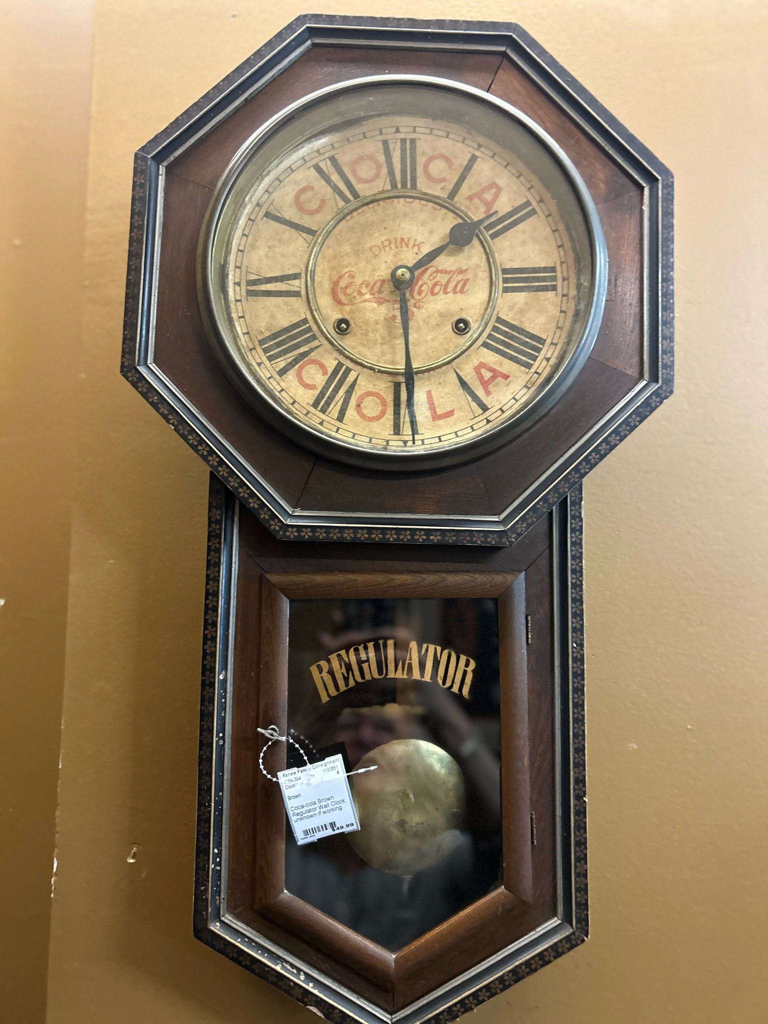 Coca-Cola Regulator Wall Clock