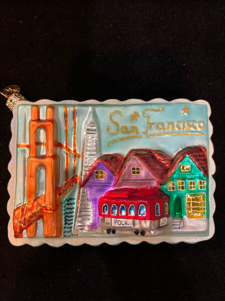 Christopher Radko “Streets of San Francisco Postcard” Ornament