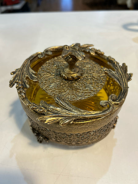 Vintage Ormolu Trinket Box